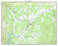 Stowe Closeup 24k 1968 - Custom USGS Old Topo Map - Vermont