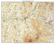 Cambridge 63k 1948 - Custom USGS Old Topo Map - Vermont