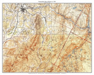 Elmore 63k 1943 - Custom USGS Old Topo Map - Vermont