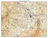 Morristown 63k 1943 - Custom USGS Old Topo Map - Vermont