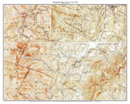 Stowe 63k 1921-1930 - Custom USGS Old Topo Map - Vermont