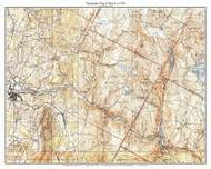 Wolcott 63k 1938 - Custom USGS Old Topo Map - Vermont