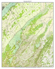 Black Lake 1943-1951 - Custom USGS Old Topo Map - New York - Great Lakes Shoreline