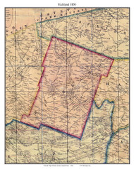 Richland Township, Pennsylvania 1850 Old Town Map Custom Print - Bucks Co.