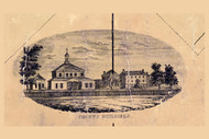 Bucks County Buildings Township, Pennsylvania 1850 Old Town Map Custom Print - Bucks Co.