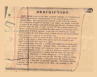 Description of Bucks county Township, Pennsylvania 1850 Old Town Map Custom Print - Bucks Co.