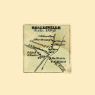 Bealsville  Jackson, Maryland 1858 Old Town Map Custom Print - Frederick Co.