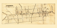 Liberty Village, Maryland 1858 Old Town Map Custom Print - Frederick Co.