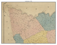 Lackawaxen Township, Pennsylvania 1856 Old Town Map Custom Print - Pike Co