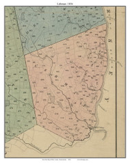 Lehman Township, Pennsylvania 1856 Old Town Map Custom Print - Pike Co