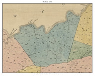Shohola Township, Pennsylvania 1856 Old Town Map Custom Print - Pike Co