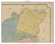 Westfall Township, Pennsylvania 1856 Old Town Map Custom Print - Pike Co