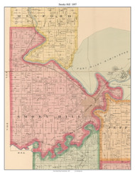 Smoky Hill, Kansas 1897 Old Town Map Custom Print - Geary Co.