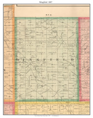 Wingfield, Kansas 1897 Old Town Map Custom Print - Geary Co.