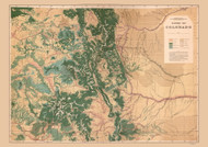 Colorado Economic, Colorado 1877 - Old State Map Reprint - Colorado Atlas