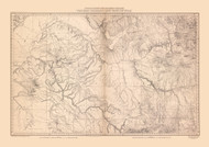 Western Colorado - UT, Colorado 1877 - Old Map Reprint - Colorado Atlas