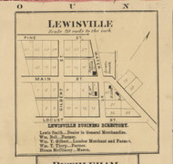Lewisville  Bell Township, Pennsylvania 1866 Old Town Map Custom Print - Clearfield Co.