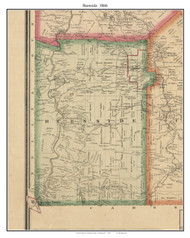 Burnside Township, Pennsylvania 1866 Old Town Map Custom Print - Clearfield Co.