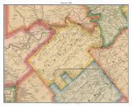 Ferguson Township, Pennsylvania 1866 Old Town Map Custom Print - Clearfield Co.