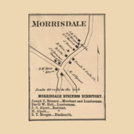 Morrisdale Township, Pennsylvania 1866 Old Town Map Custom Print - Clearfield Co.