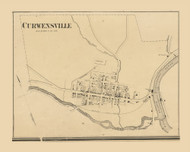 Curwensville  Pike Township, Pennsylvania 1866 Old Town Map Custom Print - Clearfield Co.