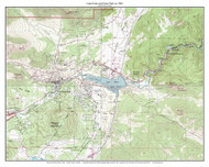 Lake Estes and Estes Park 1962 - Custom USGS Old Topo Map - Kansas