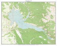 Lake Granby 1958 - Custom USGS Old Topo Map - Colorado