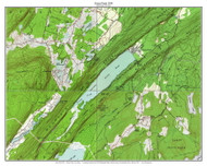 Green Pond  Morris Co 1954 - Custom USGS Old Topo Map - New Jersey