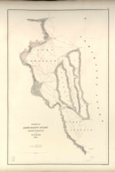 Harbors in Admiralty Inlet - Port Townsend, 1841 Exploring Atlas - Pacific Coast - USA Regional