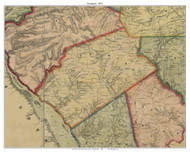 Drumore Township, Pennsylvania 1851 Old Town Map Custom Print - Lancaster Co.