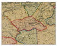 Ephrata Township, Pennsylvania 1851 Old Town Map Custom Print - Lancaster Co.