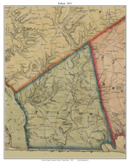 Fulton Township, Pennsylvania 1851 Old Town Map Custom Print - Lancaster Co.