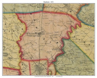 Manheim Township, Pennsylvania 1851 Old Town Map Custom Print - Lancaster Co.