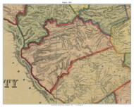 Martic Township, Pennsylvania 1851 Old Town Map Custom Print - Lancaster Co.