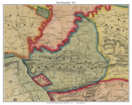 West Hempfield  Columbia Pennsylvania 1851 Old Town Map Custom Print - Lancaster Co.