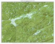 Big Moose Lake & Stillwater Reservoir 1954 - Custom USGS Old Topo Map - New York - Adirondack Lakes