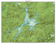 Cranberry Lake 1959 - Custom USGS Old Topo Map - New York - Adirondack Lakes