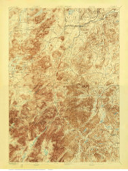 Keene Valley 1895 - Custom USGS Old Topo Map - New York - Adirondack Lakes