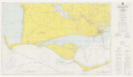 Apalachicola Bay to Lake Wimico 1974 - Old Map Nautical Chart AC Harbors 11402 - Florida (Gulf Coast)