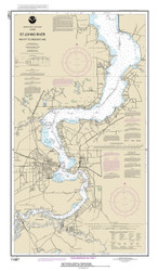 St Johns River - Racy Pt to Crescent Lake 2014 - Florida Harbors Custom Chart