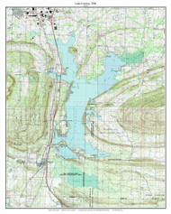 Lake Conway 1994 - Custom USGS Old Topo Map - Arkansas