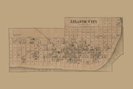 Atlantic City Plan, New Jersey 1872 Old Town Map Custom Print - Atlantic Co.