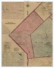 Buena Vista Township, New Jersey 1872 Old Town Map Custom Print - Atlantic Co.