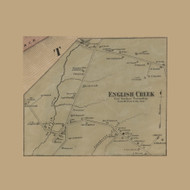 English Creek Village - Egg Harbor Township, New Jersey 1872 Old Town Map Custom Print - Atlantic Co.