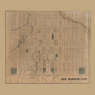 Egg Harbor City Plan, New Jersey 1872 Old Town Map Custom Print - Atlantic Co.
