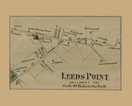 Leeds Point Village - Galloway Township, New Jersey 1872 Old Town Map Custom Print - Atlantic Co.