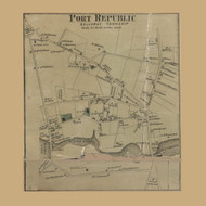 Port Republic Villages - Galloway Township, New Jersey 1872 Old Town Map Custom Print - Atlantic Co.