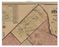 Hammonton Township, New Jersey 1872 Old Town Map Custom Print - Atlantic Co.