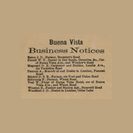 Buena Vista Business Notices, New Jersey 1872 Old Town Map Custom Print - Atlantic Co.