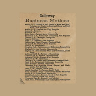 Galloway Business Notices, New Jersey 1872 Old Town Map Custom Print - Atlantic Co.